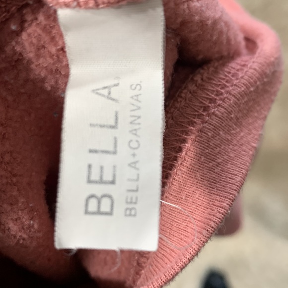 Bella Canvas Crop Top Red Yoga Long-Sleeve Shirt - Picture 5 of 6